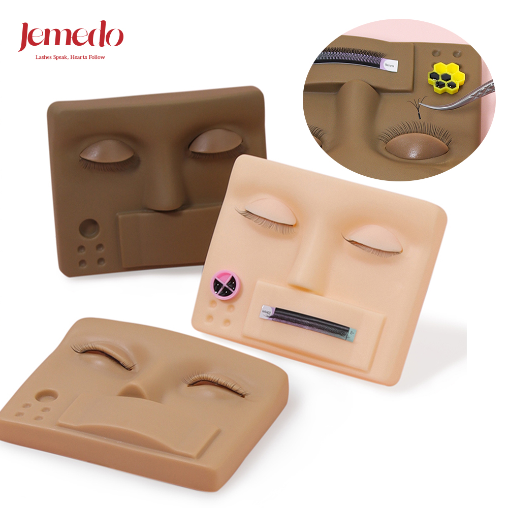 Eyelash Extension Model - JEMEDO Lashes Silicone Practice Head Model
