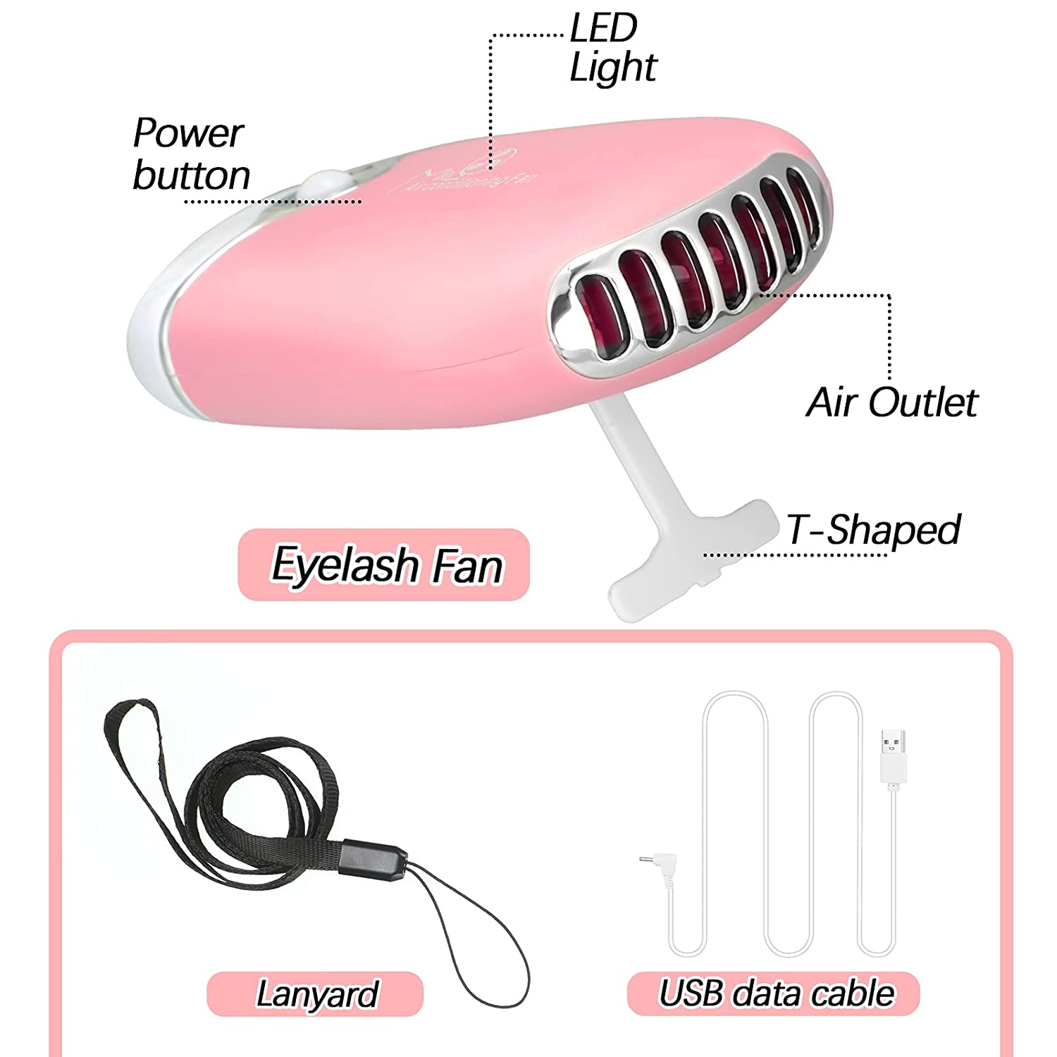 3 in 1 USB Air Conditioning La - Eyelash Extension Wash recension och pris