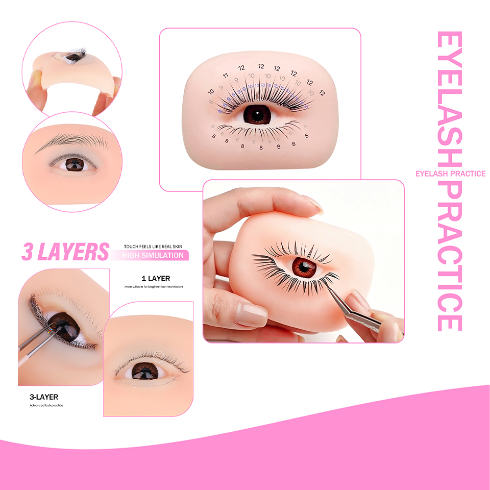 3 Layers Lashes Reusable Manne - Eyelash Extension Model recension och pris