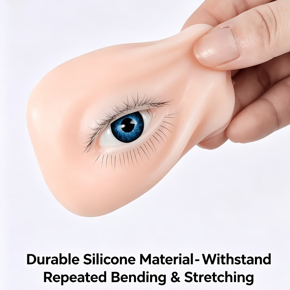 3 Layer Silicone Eye Model for - Eyelash Extension Model recension och pris