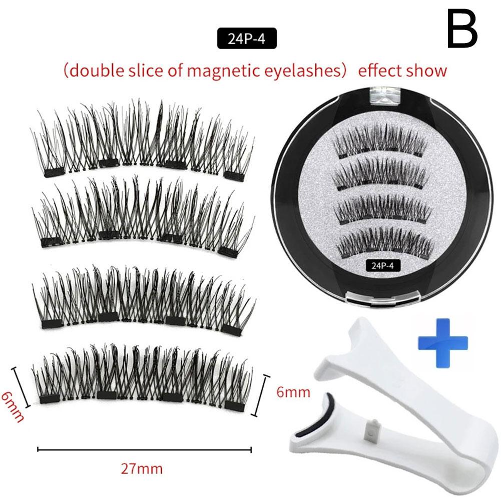 2 Pair 3D Magnetic False Eyela - Eyelash Extension Equipment recension och pris