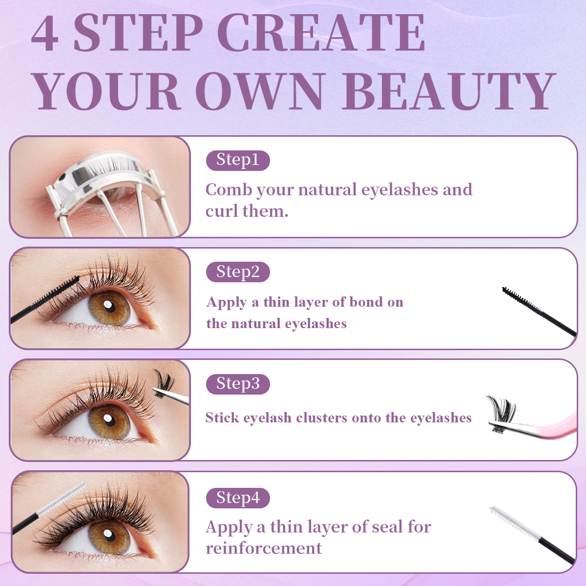 Individual False Eyelashes Mix - Eyelash Extension Equipment recension och pris