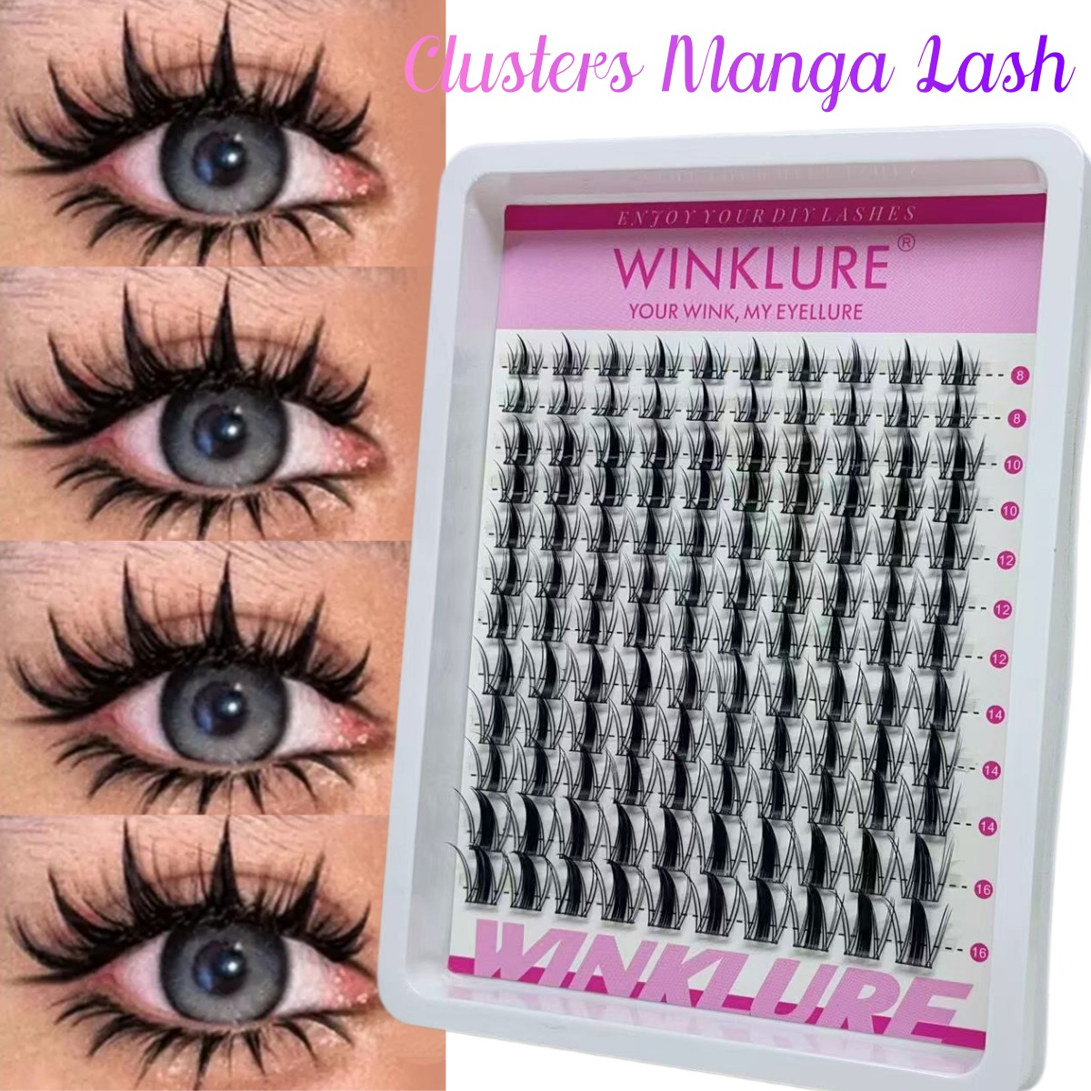 WINKLURE Manga Lash Clusters K - Eyelash Extension Equipment recension och pris