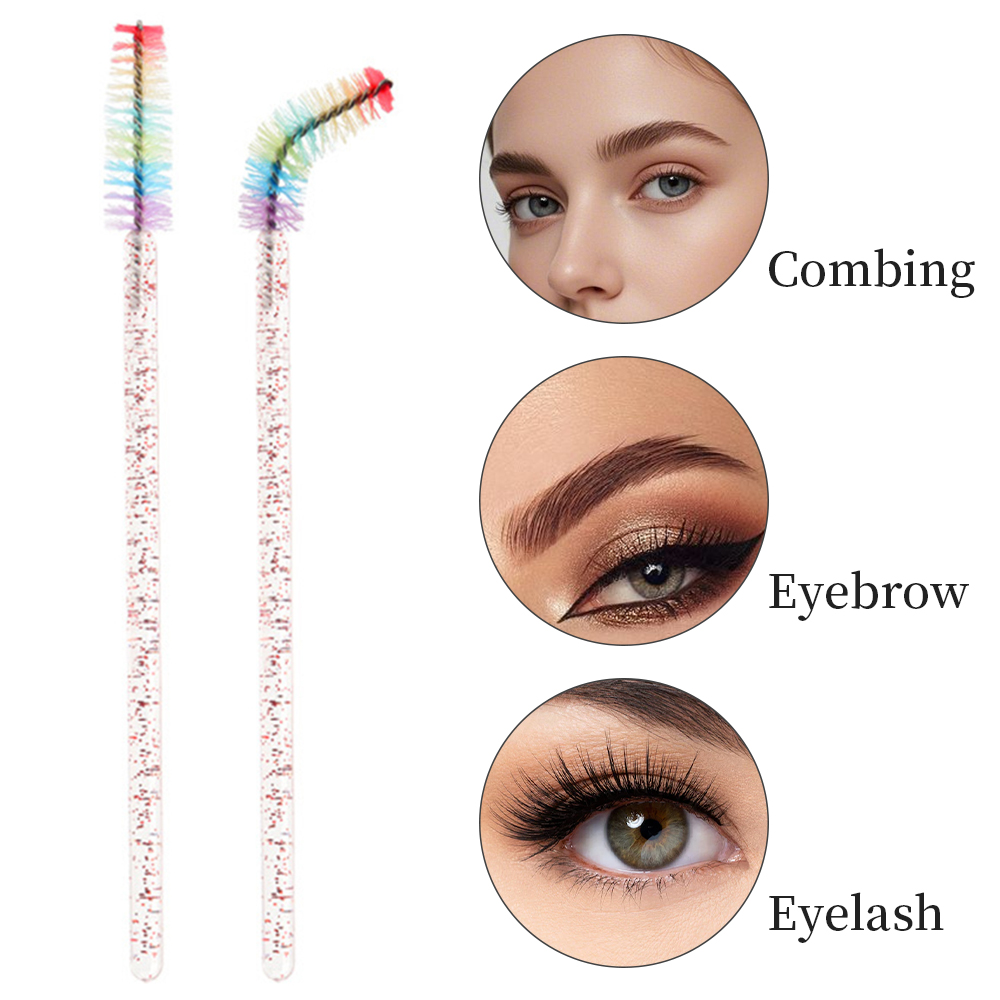 50PCS Rainbow Crystal Eyelash  - Eyelash Extension London recension och pris