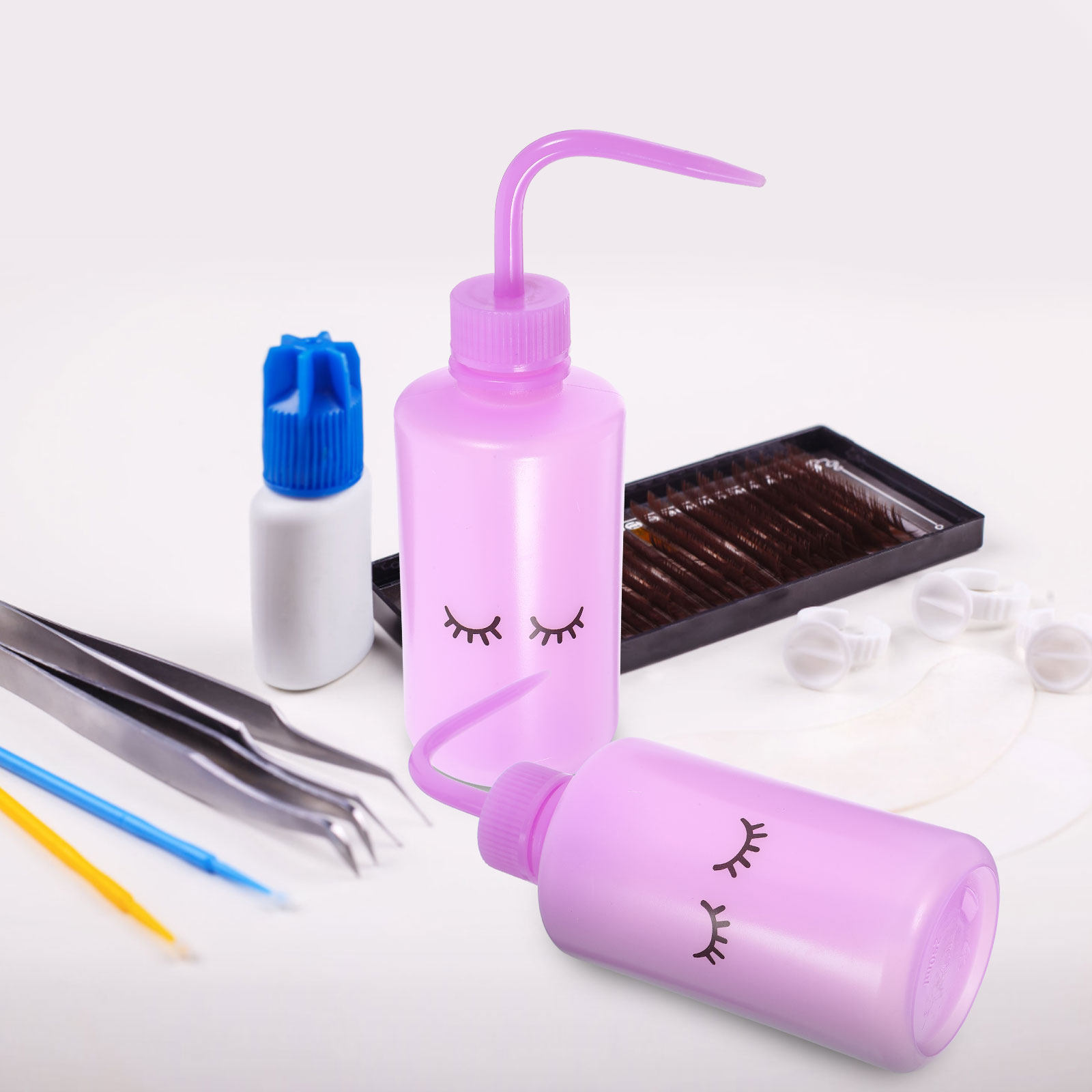2Pcs Lash Washing Bottle Squee - Eyelash Extension Wash recension och pris