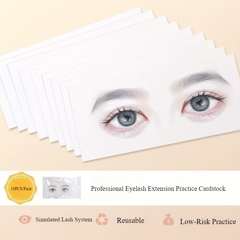 Reusable Eyelash Mapping Cards - Eyelash Extension Model recension och pris