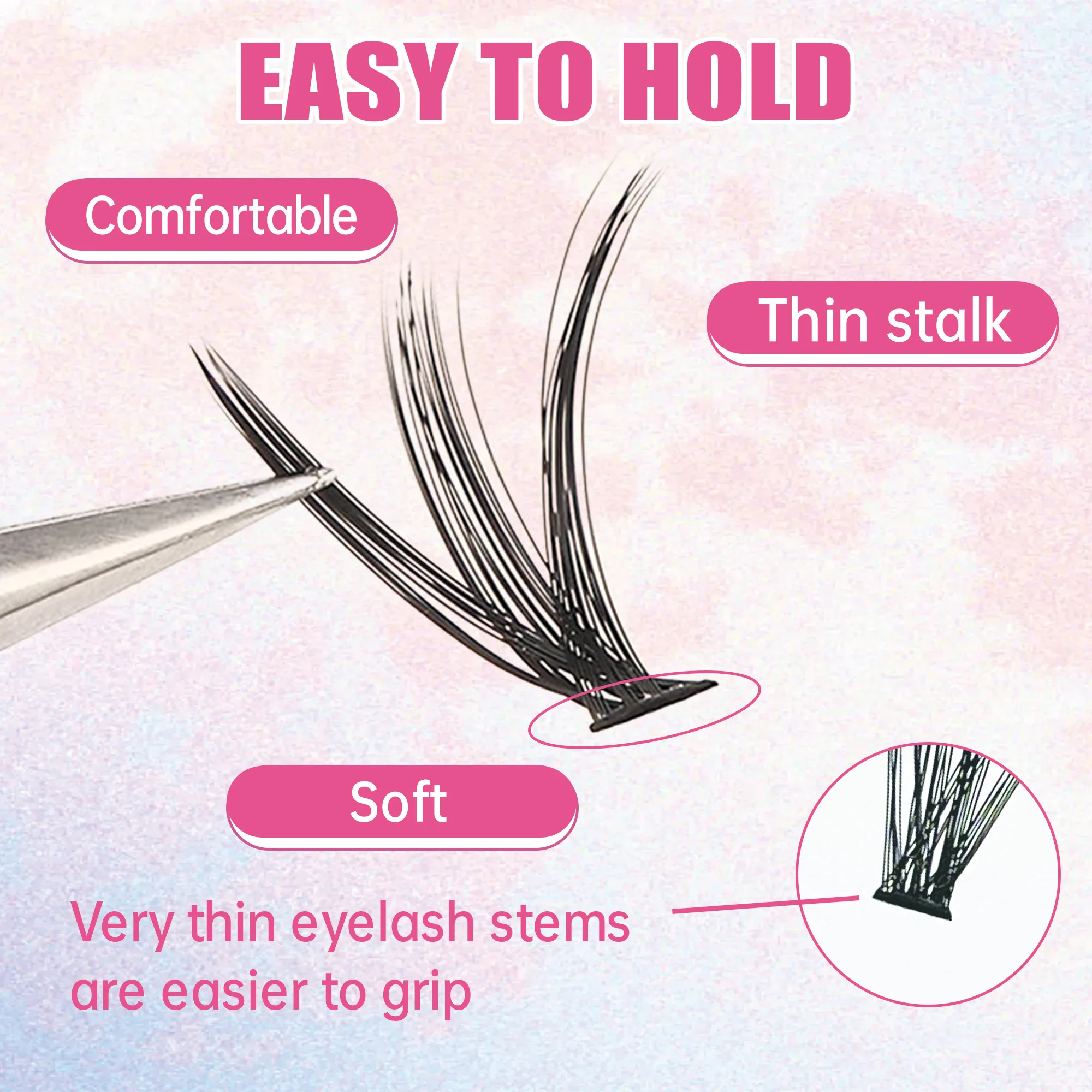 Eyelashes 200 PCS Clusters Las - Eyelash Extension Equipment recension och pris