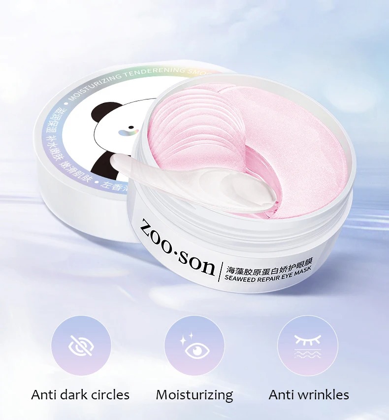 60Pcs Gold Crystal Collagen Ey - Eye Pad Collagen recension och pris