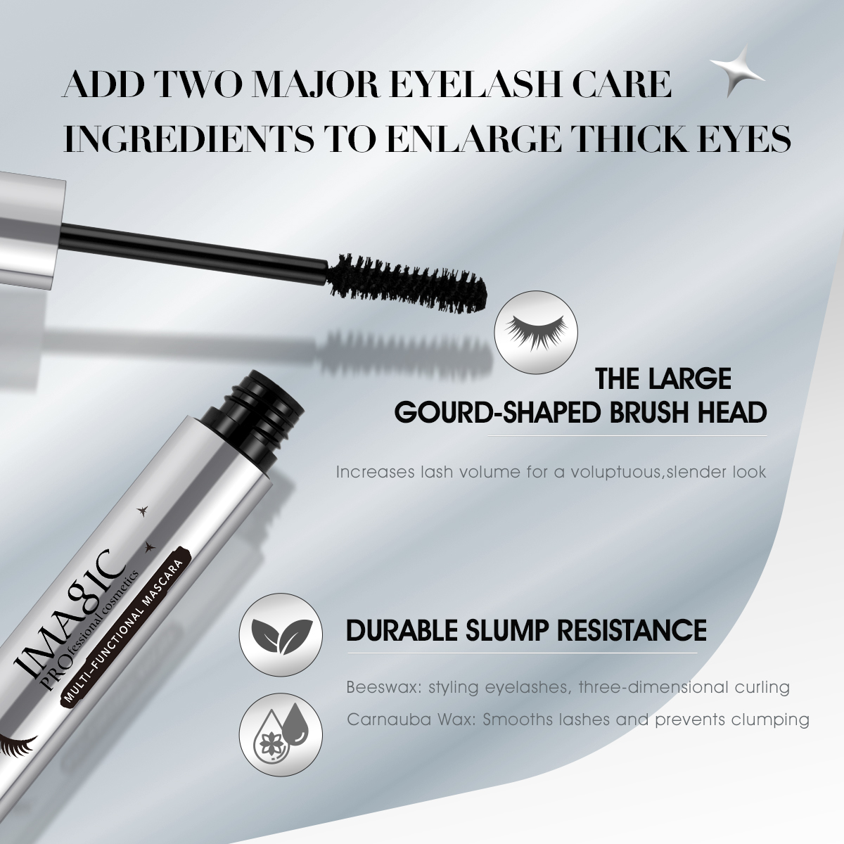 IMAGIC Black Mascara 4D Silk F - Eyelash Extension Images Free recension och pris